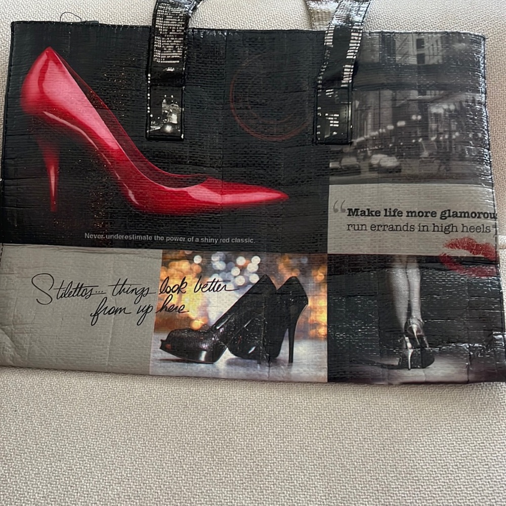 DSW stiletto tote bag